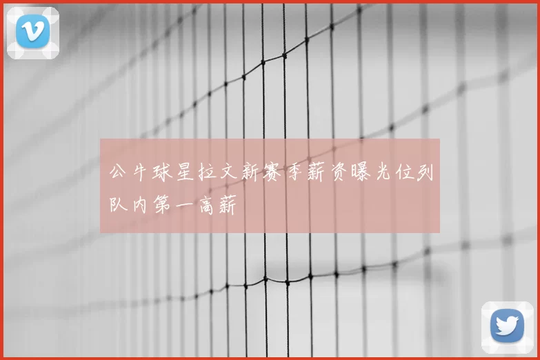 公牛球星拉文新赛季薪资曝光位列队内第一高薪