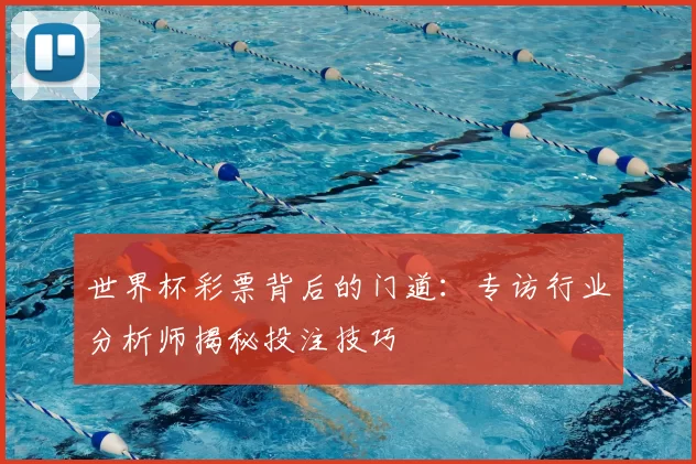 世界杯彩票背后的门道:专访行业分析师揭秘投注技巧
